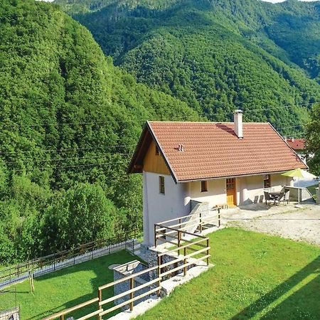 Pocitniska Hisa Pri Kustrcu Daire Grahovo ob Baci Dış mekan fotoğraf